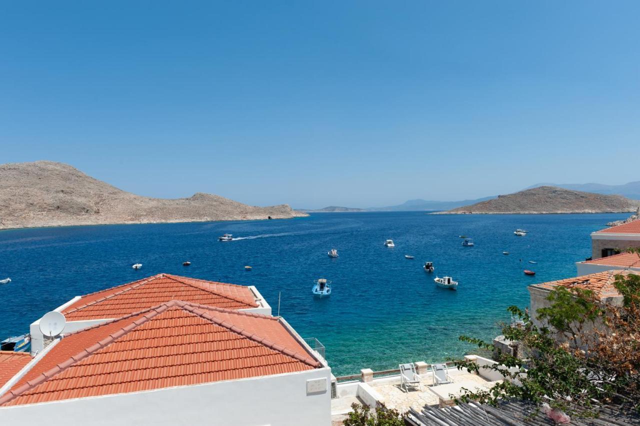 Atlantis Houses Chalki Town Bagian luar foto