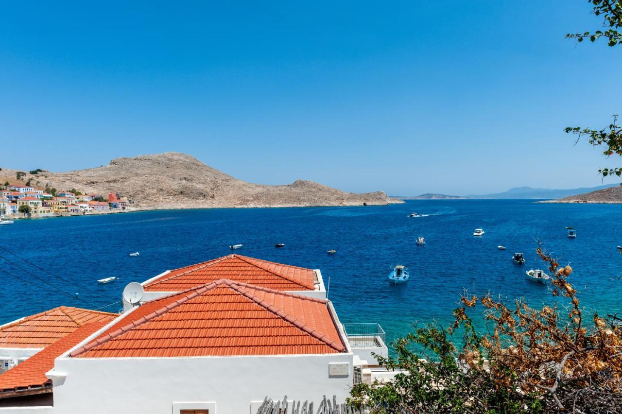 Atlantis Houses Chalki Town Bagian luar foto