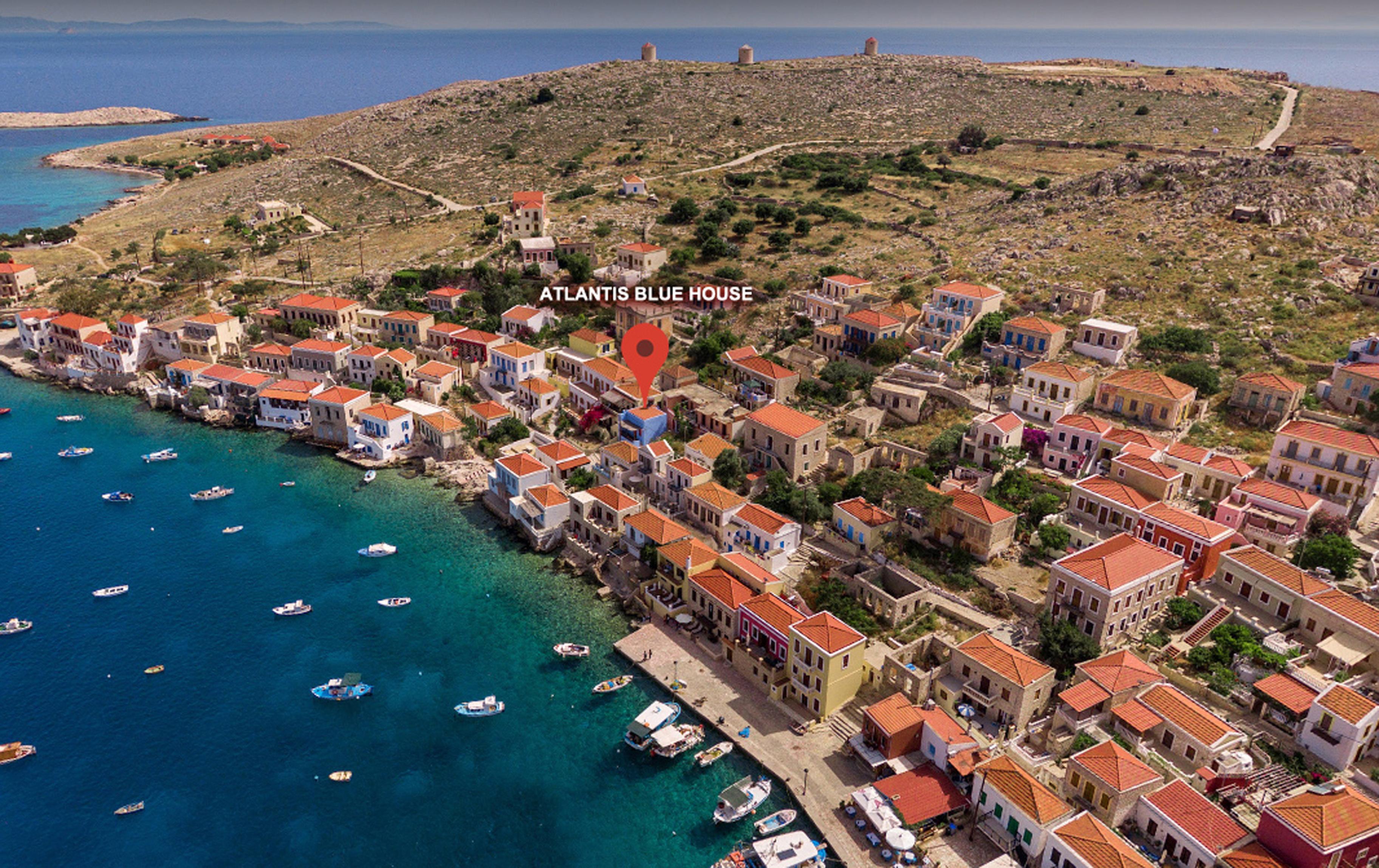 Atlantis Houses Chalki Town Bagian luar foto