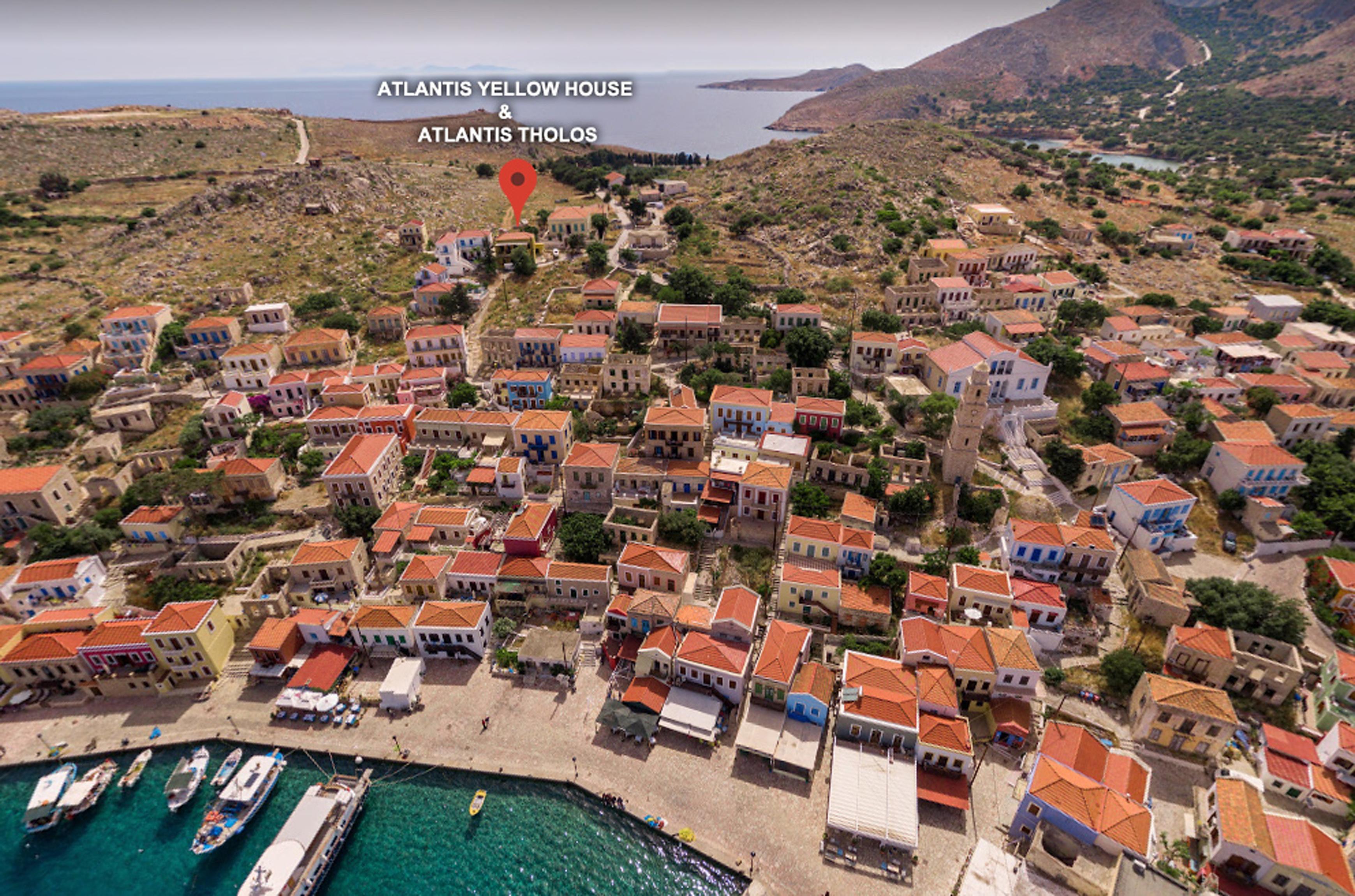 Atlantis Houses Chalki Town Bagian luar foto